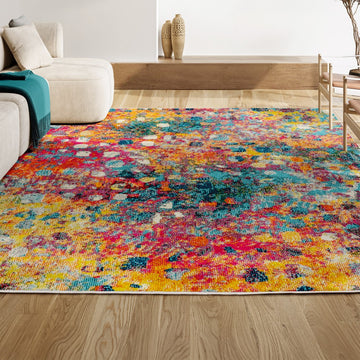 Inspired contemporary Pop Modern Abstract Area Rug